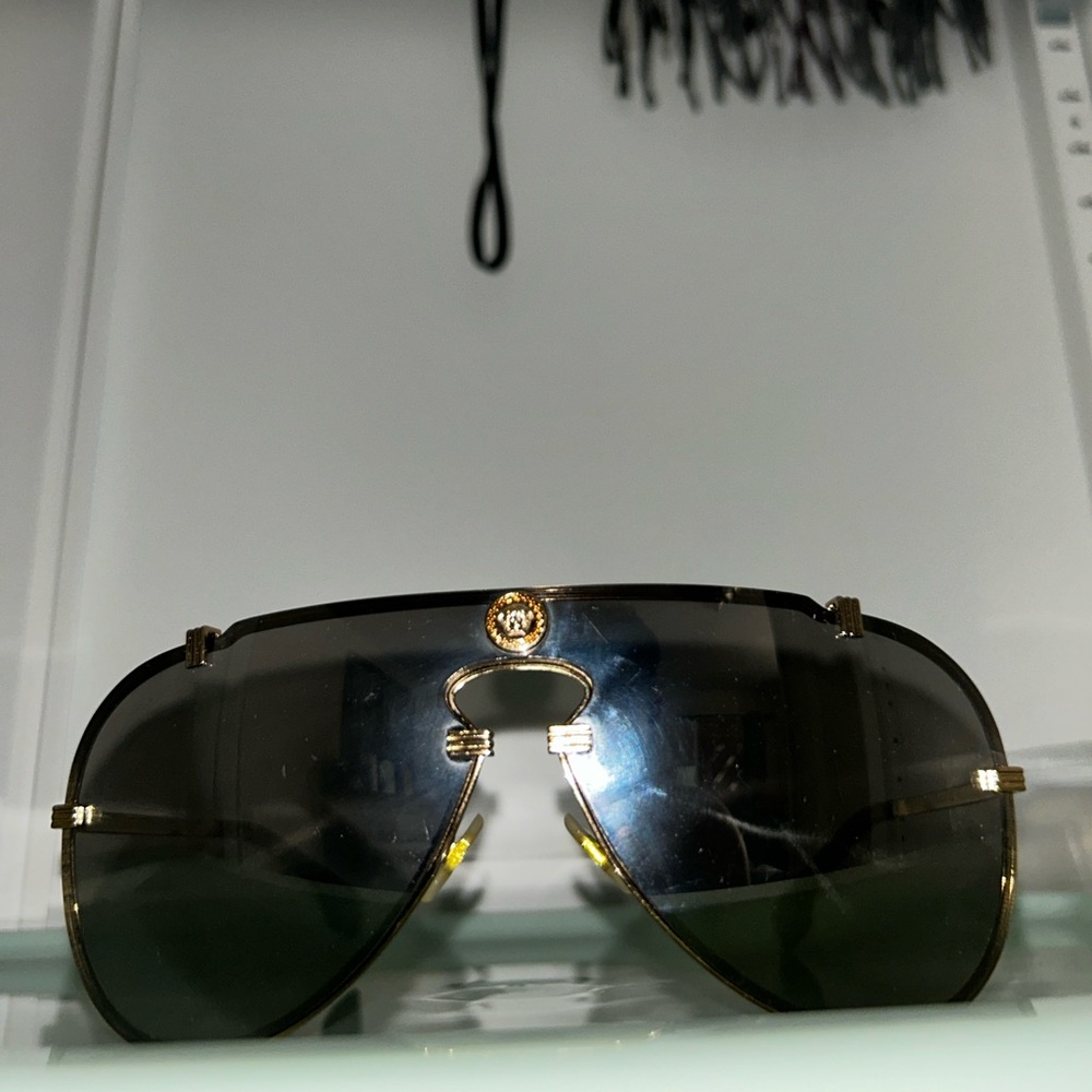 Versace Black and Gold Italian Eyewear